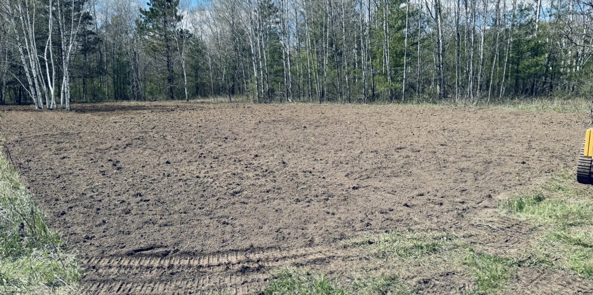 Cleared and graded lot
