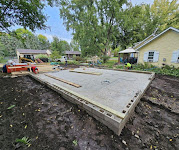 New garage pad